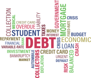 Debt words image