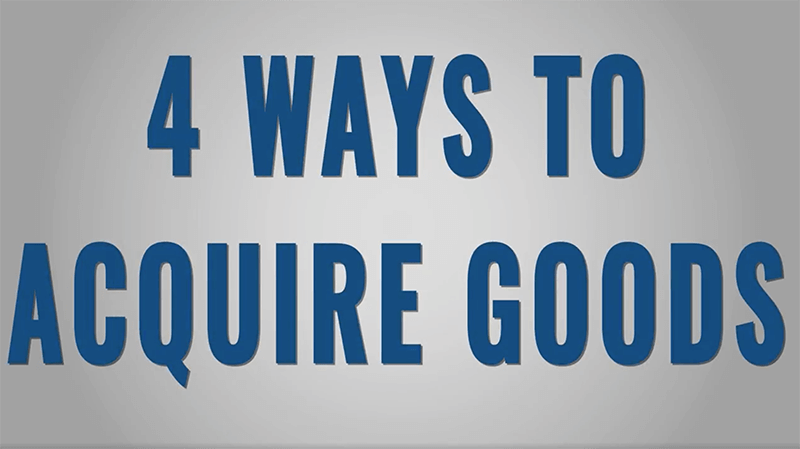 010 Four Ways to Acquire the Things You Want